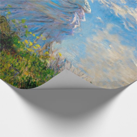 Papier Cadeau Parasol Monet Femme Impressionnisme (Coin)