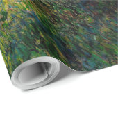 Papier Cadeau Parasol Monet Femme Impressionnisme (Coin rond)