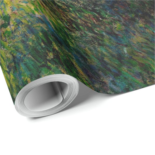 Papier Cadeau Parasol Monet Femme Impressionnisme (Coin rond)