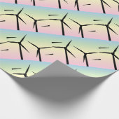 Papier Cadeau Parc éolien le matin (Coin)