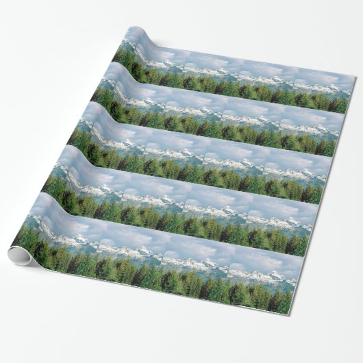 Papier Cadeau Parc grand de Tetons (Déroulé)