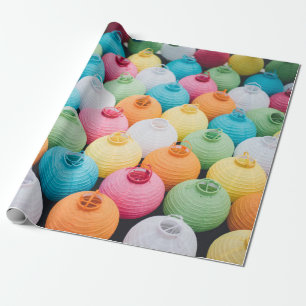 Papier Cadeau Parcelle de la lanterne de ciel de couleur aérée