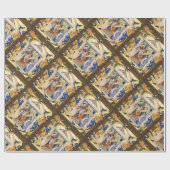 PAPIER CADEAU PARCHEMENT DE NATIVITÉ (Plat)