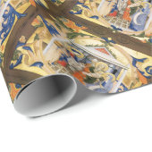 PAPIER CADEAU PARCHEMENT DE NATIVITÉ (Coin rond)