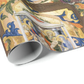 PAPIER CADEAU PARCHEMENT DU MONOGRAMME DE LA NATIVITÉ (Coin rond)