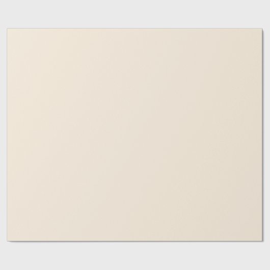 Papier Cadeau Parchemin blanc couleur solide | Classique | Éléga (Plat)