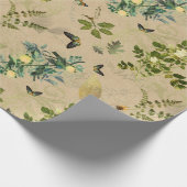 Papier Cadeau Parchemin floral (Coin)