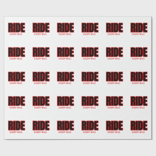 Papier Cadeau Parcourez Chaque Mile – Typographie d'Aventure Mot