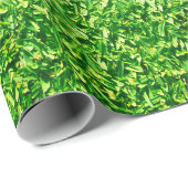 Papier Cadeau Parcours de golf arrière - plan d'herbe verte (Coin rond)