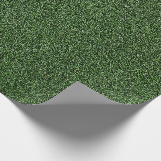 Papier Cadeau Parcours de golf arrière - plan d'herbe verte (Coin)