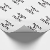 Papier Cadeau Pardon de mon français (Coin)