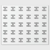 Papier Cadeau Pardon de mon français (Plat)