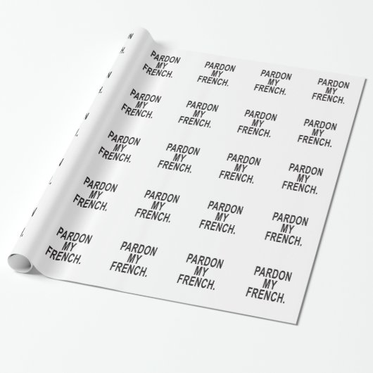 Papier Cadeau Pardon de mon français (Déroulé)