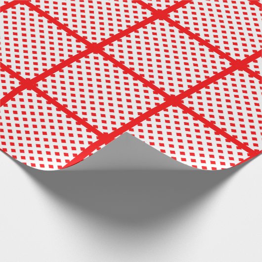 PAPIER CADEAU PARE ROUGE CARRÉ TENDANCE (Coin)