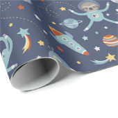 Papier Cadeau Paresses d'Astro (Coin rond)