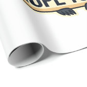 Papier Cadeau Paresseux Grincheux Vintage Drôle Design De T-Shir (Coin rond)