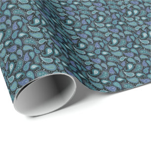 Papier Cadeau Parfait, bleu Cool