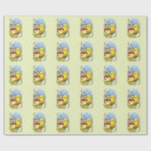Papier Cadeau Parfait, Cool Joyeux Pâques, Lapin (Plat)