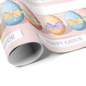 Papier Cadeau Parfait, Cool Joyeux Pâques, Oeufs (Coin rond)