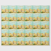 Papier Cadeau Parfait, Cool Joyeux Pâques Vintage (Plat)