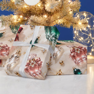 Papier Cadeau Parfum de Luxe Bijou Noël