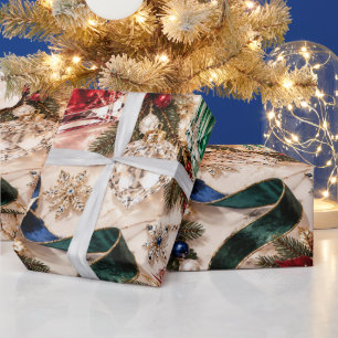 Papier Cadeau Parfum de Luxe Noël