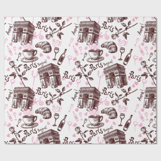 Papier Cadeau Paris (Plat)