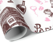 Papier Cadeau Paris (Coin rond)