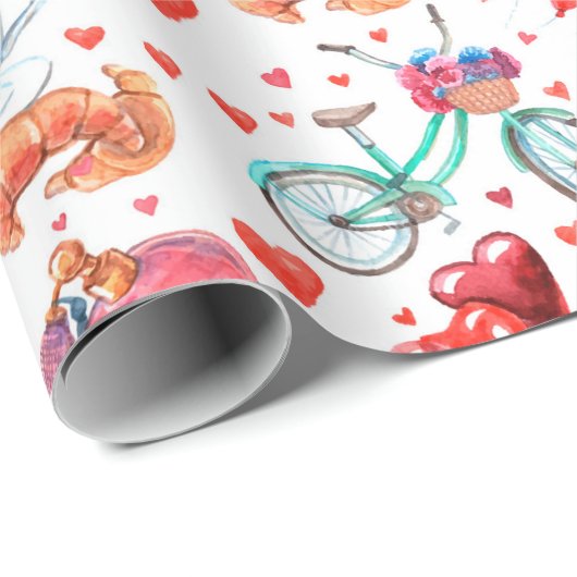 Papier Cadeau Paris (Coin rond)