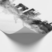 Papier Cadeau Paris France Skyline (Coin)