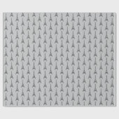 Papier cadeau Paris gris France (Plat)