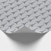 Papier cadeau Paris gris France (Coin)