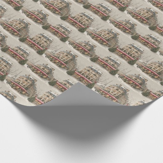 Papier Cadeau Paris in winter (Coin)