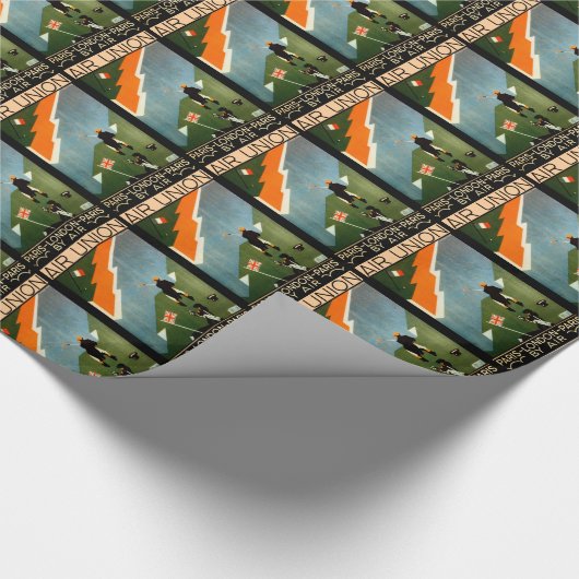 Papier Cadeau Paris - Londres - Paris par Air (Coin)