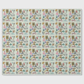 Papier Cadeau Paris romantique (Plat)
