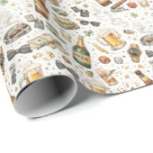 Papier Cadeau Paris sportifs & Acclamations – Conception de l'en (Coin rond)