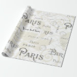 Papier Cadeau Paris Thème Mariage Vintage Personnalisable<br><div class="desc">Paris thème Mariage Pack prêt à être customisé à vos détails d'événement. Découvrez la gamme complète des produits correspondants dans ce set exclusif et plus encore ici... </div>