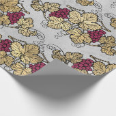 Papier Cadeau Paris vintage Bourgogne et Gold (Coin)