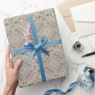 Papier Cadeau paris vintage moderne mode élégant gris beige