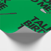 Papier Cadeau Parle Birdie À Moi Golf Dit Envelopper Du Papier
