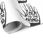 Papier Cadeau Parler À La Main (Coin rond)