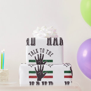 Papier Cadeau Parler À La Main