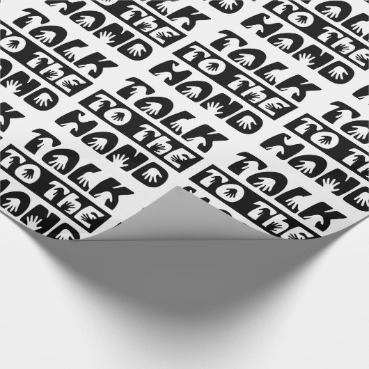 Papier Cadeau Parler À La Main (Coin)