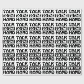 Papier Cadeau Parler À La Main (Plat)