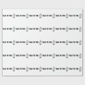 Papier Cadeau Parler À La Main (Plat)