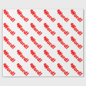 Papier Cadeau Parole ! (Plat)