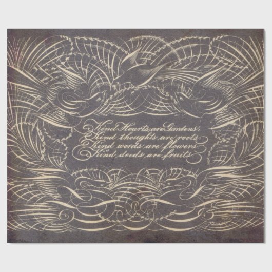 Papier Cadeau Parquez les feuilles du Flourish 60lb Decoupage (Plat)