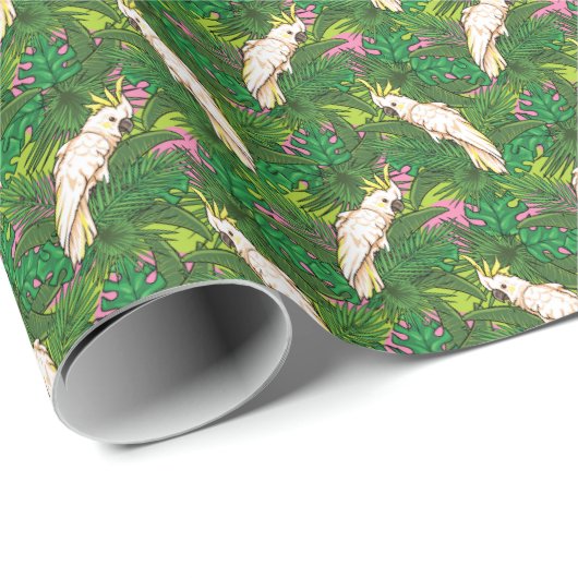 Papier Cadeau Parrot Pattern (Coin rond)