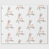 Papier Cadeau Parti Anniversaire de enfant de Llama (Plat)