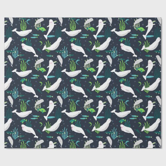 Papier Cadeau Parti Beluga (Plat)